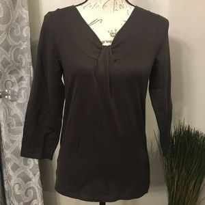 Ann Taylor Brown Top Size Medium